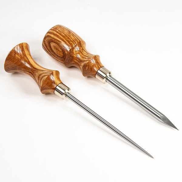 Retro-Set Awls from Curly-Olive-Ash/Nickelsilver